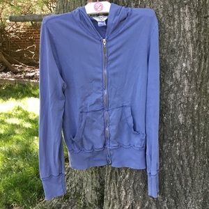 Hard Tail Blue Zip Up Sweatshirt